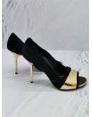 (NEW YEAR SALE) LOUIS VUITTON VELVET LEATHER HIGH HEELS SIZE 37 1/2