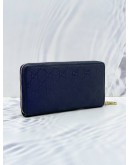 (NEW YEAR SALE) GUCCI LONG ZIPPY WALLET IN BLUE GG IMPRIME CANVAS