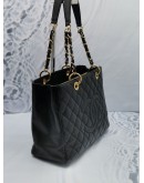 (NEW YEAR SALE) CHANEL CLASSIC GST TOTE BAG IN BLACK CAVIAR LEATHER GOLD HARDWARE SHOULDER BAG