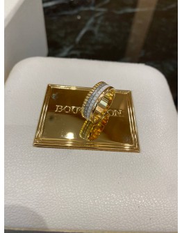 (NEW YEAR SALE) BOUCHERON QUATRE DIAMOND 18K 750 ROSE GOLD RING SIZE 51 YEAR 2016 -FULL SET-
