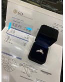 (UNUSED) 2CT DIAMOND RING 2.04 CARAT FULL DIAMOND RING WITH 18K 750 WHITE GOLD F COLOR SI1 GRADE SIZE 51 -FULL SET-