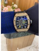 RICHARD MILLE RM030 FACTORY DIAMONDS 18K 750 ROSE GOLD REF RM030 AO RG 43MM AUTOMATIC YEAR 2015 WATCH -FULL SET-