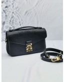 (NEW YEAR SALE) 2023 MICROCHIP LOUIS VUITTON POCHETTE METIS EAST WEST CROSSBODY BAG IN MIDNIGHT BLUE MONOGRAM EMPREINTE LEATHER 