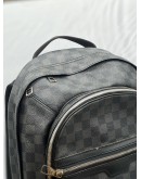 (NEW YEAR SALE) LOUIS VUITTON DAMIER GRAPHITE CANVAS MICHAEL BACKPACK WITH ZIPPED SILVER HARDWARE 