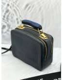 (NEW YEAR SALE) MARC JACOBS DARK BLUE LEATHER THE BOX TOP HANDLE BAG