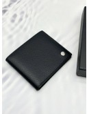 (UNUSED) DUNHILL MULTIPLE WALLET IN BLACK PEBBLED LEATHER