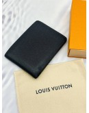 LOUIS VUITTON MULTIPLE WALLET IN BLACK TAIGA LEATHER -FULL SET-