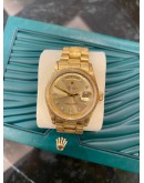 ROLEX OYSTER PERPETUAL DAY-DATE FULL 18K 750 YELLOW GOLD DIAMOND DIAL REF 1807 36MM AUTOMATIC WATCH