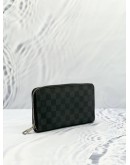 LOUIS VUITTON DAMIER GRAPHITE CANVAS ZIPPED TRAVEL LONG WALLET 