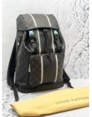 LOUIS VUITTON X FRAGMENT ZACK BACKPACK LIMITED EDITION IN BLACK MONOGRAM ECLIPSE CANVAS / LEATHER