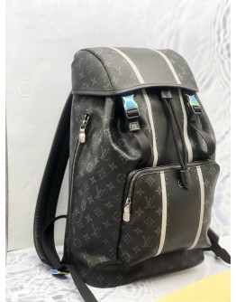 LOUIS VUITTON X FRAGMENT ZACK BACKPACK LIMITED EDITION IN BLACK MONOGRAM ECLIPSE CANVAS / LEATHER