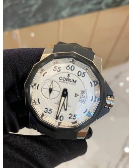 (UNUSED) CORUM ADMIRAL’S CUP COMPETITION TITANIUM REF 947.951.94/0371 AK14 WHITE DIAL 48MM AUTOMATIC YEAR 2014 WATCH -FULL SET-