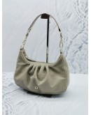 (UNUSED) AIGNER FILO HOBO BAG S IN GREY NAPPA LEATHER WITH LEATHER STRAP 