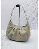 (UNUSED) AIGNER FILO HOBO BAG S IN GREY NAPPA LEATHER WITH LEATHER STRAP 