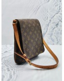 LOUIS VUITTON MONOGRAM CANVAS / LEATHER MUSETTE SALSA SHOULDER FLAP BAG 