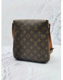 LOUIS VUITTON MONOGRAM CANVAS / LEATHER MUSETTE SALSA SHOULDER FLAP BAG 