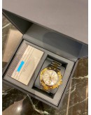 (LIKE NEW) TAG HEUER AQUARACER CHRONOGRAPH HALF 18K 750 YELLOW GOLD REF CAF2120 42MM AUTOMATIC YEAR 2012 WATCH -FULL SET-