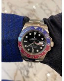 (LIKE NEW) ROLEX GMT-MASTER ll PEPSI 18K 750 WHITE GOLD REF 116719BLRO DARK BLUE DIAL 40MM AUTOMATIC YEAR 2016 WATCH -FULL SET-