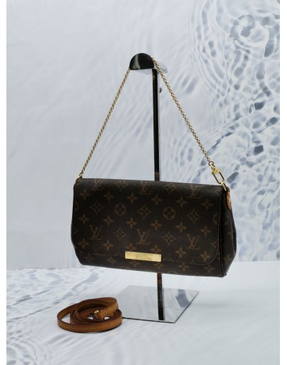 LOUIS VUITTON MONOGRAM CANVAS FAVOURITE MM FLAP SHOULDER CHAIN AND CROSSBODY BAG