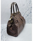 LOUIS VUITTON TREVI GM BROWN DAMIER EBENE CANVAS HANDLE AND CROSSBODY BAG