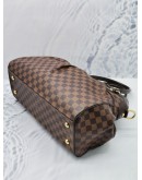 LOUIS VUITTON TREVI GM BROWN DAMIER EBENE CANVAS HANDLE AND CROSSBODY BAG