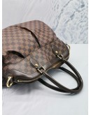 LOUIS VUITTON TREVI GM BROWN DAMIER EBENE CANVAS HANDLE AND CROSSBODY BAG