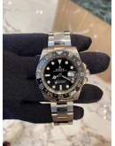 ROLEX OYSTER PERPETUAL GMT-MASTER II REF 116710LN BLACK DIAL 40MM AUTOMATIC YEAR 2015 WATCH