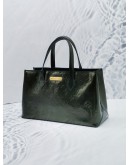 LOUIS VUITTON WILSHIRE PM TOTE BAG IN DARK GREEN MONOGRAM VERNIS LEATHER 