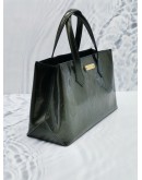 LOUIS VUITTON WILSHIRE PM TOTE BAG IN DARK GREEN MONOGRAM VERNIS LEATHER 