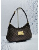 LOUIS VUITTON THAMES PM HOBO SHOULDER BAG IN BROWN DAMIER EBENE CANVAS 