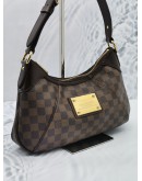 LOUIS VUITTON THAMES PM HOBO SHOULDER BAG IN BROWN DAMIER EBENE CANVAS 