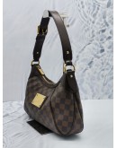 LOUIS VUITTON THAMES PM HOBO SHOULDER BAG IN BROWN DAMIER EBENE CANVAS 