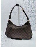 LOUIS VUITTON THAMES PM HOBO SHOULDER BAG IN BROWN DAMIER EBENE CANVAS 