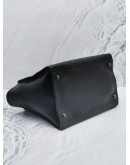 PRADA MEDIUM TWIN POCKET DOUBLE ZIP TOTE HANDLE BAG IN BLACK GLACE CALFKSIN LEATHER -FULL SET-