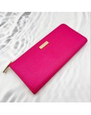 (RAYA SALE) FURLA MAGENTA LEATHER PINK WALLET WITH GOLD HARDWARE 