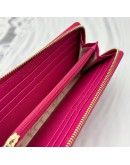 (RAYA SALE) FURLA MAGENTA LEATHER PINK WALLET WITH GOLD HARDWARE 
