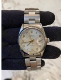 (RAYA SALE) ROLEX OYSTERDATE PRECISION REF 6694 GOLD NUMERALS SILVER DIAL MANUAL WINDING 34MM WATCH