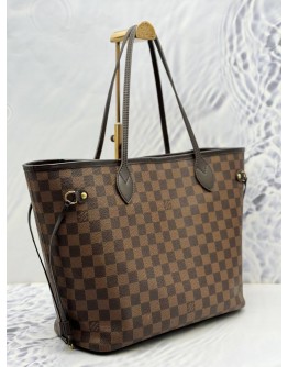 (RAYA SALE) LOUIS VUITTON NEVERFULL MM TOTE SHOULDER BAG IN BROWN DAMIER EBENE CANVAS