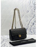 (RAYA SALE) CHANEL VINTAGE CLASSIC SMALL DOUBLE FLAP BAG IN GOLD TONED HARDWAR