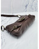 (RAYA SALE) BURBERRY SHOULDER FLAP BAG IN BROWN LEATHER 