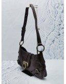 (RAYA SALE) BURBERRY SHOULDER FLAP BAG IN BROWN LEATHER 
