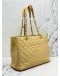 (RAYA SALE) CHANEL GST GRAND SHOPPING TOTE BAG IN BEIGE CAVIAR LEATHER YEAR 2013