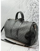 (LIKE NEW) LOUIS VUITTON KEEPALL BANDOULIÈRE 45 DAMIER GRAPHITE CANVAS