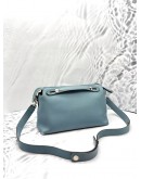 FENDI CROSSBODY MEDIUM BY THE WAYS IN LIGHT BLUE WITH LEATHER STRAP