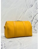 (RAYA SALE) 2023 LOUIS VUITTON CITY KEEPALL CROSSBODY BAG IN YELLOW PEBBLED LEATHER