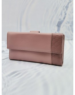 GUCCI MICROGUCCISSIMA CONTINENTAL FLAP WALLET LIGHT PINK 