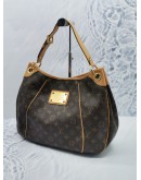 LOUIS VUITTON GALLIERA PM SHOULDER BAG IN BROWN MONOGRAM CANVAS WITH LEATHER TRIM