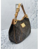 LOUIS VUITTON GALLIERA PM SHOULDER BAG IN BROWN MONOGRAM CANVAS WITH LEATHER TRIM