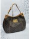 LOUIS VUITTON GALLIERA PM SHOULDER BAG IN BROWN MONOGRAM CANVAS WITH LEATHER TRIM