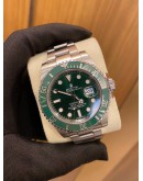 ROLEX OYSTER PERPETUAL DATE SUBMARINER HULK REF 116610LV 40MM AUTOMATIC YEAR 2013 WATCH -FULL SET-